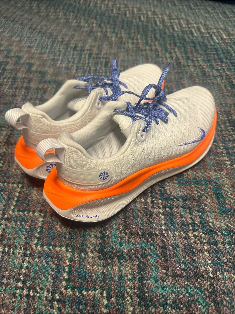 Nike Infinity Run 4 FP Running Shoes White Orange HJ6649-900 Women Size 10 US